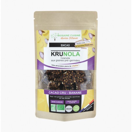 KRUNOLA CACAO BANANE 140G - BIOSAINE
