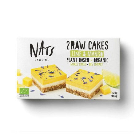 ENTREMETS CRUS MANGUE CITRON (2X65G) - NATS RAWLINE