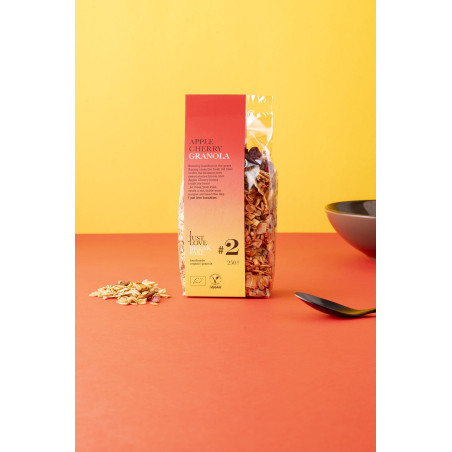 GRANOLA APPLE CHERRY 250G - I JUST LOVE BREAKFAST