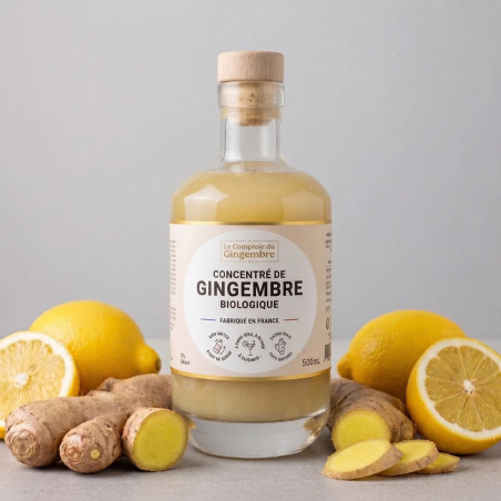 CONCENTRÉ DE GINGEMBRE 500ML - LE COMPTOIR DU GINGEMBRE